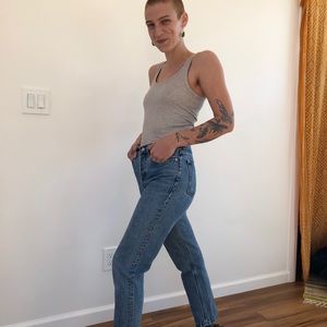 High rise straight leg jeans from Everlane